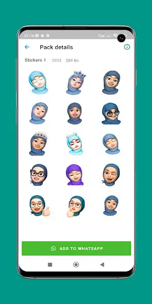 Play Cute Memoji Hijab Stickers  and enjoy Cute Memoji Hijab Stickers with UptoPlay