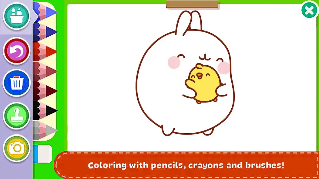 Play Cute Molang coloring book  and enjoy Cute Molang coloring book with UptoPlay