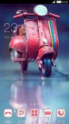 Play Cute Motorbike CLauncher Theme