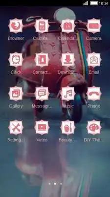 Play Cute Motorbike CLauncher Theme
