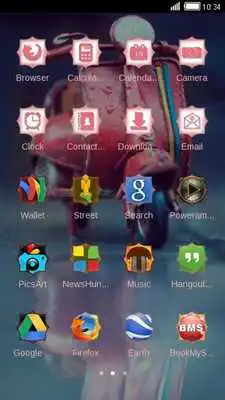 Play Cute Motorbike CLauncher Theme