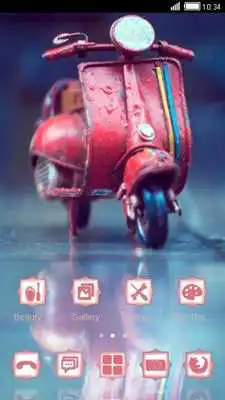 Play Cute Motorbike CLauncher Theme