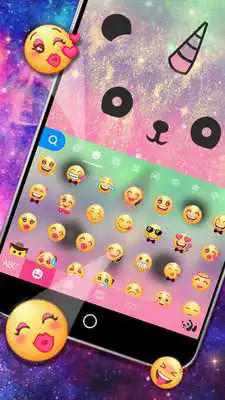 Play Cuteness Panda Keyboard Theme -  Cute Emojis,Gifs