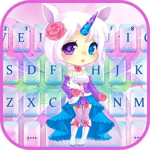 Play Cuteness Unicorn Fairy Keyboard Theme APK