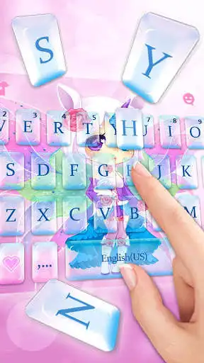 Play Cuteness Unicorn Fairy Keyboard Theme as an online game Cuteness Unicorn Fairy Keyboard Theme with UptoPlay