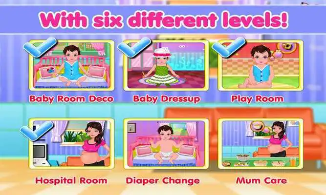 Play Cute New Baby and Mom Care