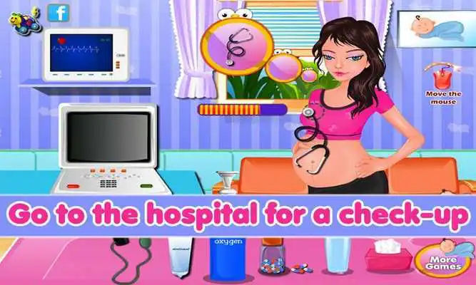 Play Cute New Baby and Mom Care
