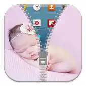 Free play online Cute Newborn Zipper Screenlock APK