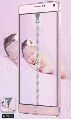 Play Cute Newborn Zipper Screenlock