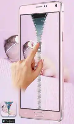 Play Cute Newborn Zipper Screenlock