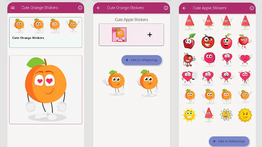 Play Cute Orange WAstickerapps as an online game Cute Orange WAstickerapps with UptoPlay