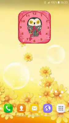 Play Cute Owl Clock Widget