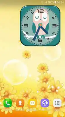Play Cute Owl Clock Widget