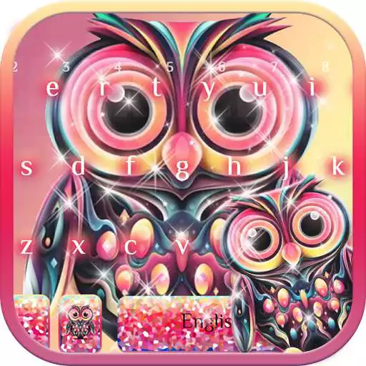 Free play online Cute Owl Keyboard Theme APK
