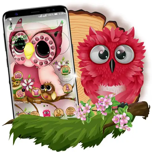 Play Cute Owl Launcher Theme APK