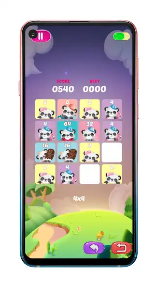 Play Cute Panda - 2048/4096 as an online game Cute Panda - 2048/4096 with UptoPlay