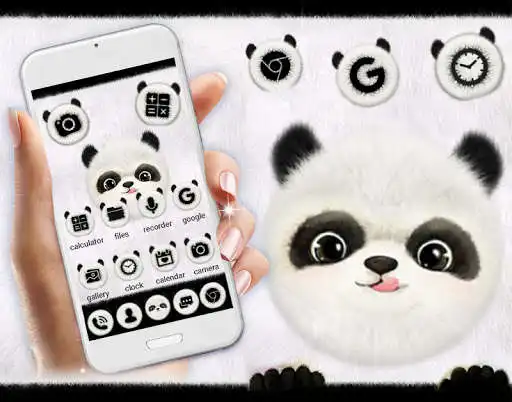 Play Cute Panda Launcher Theme Live HD Wallpapers  and enjoy Cute Panda Launcher Theme Live HD Wallpapers with UptoPlay