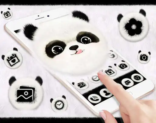 Play Cute Panda Launcher Theme Live HD Wallpapers as an online game Cute Panda Launcher Theme Live HD Wallpapers with UptoPlay