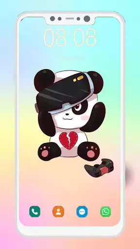 Play Cute Panda Wallpaper as an online game Cute Panda Wallpaper with UptoPlay