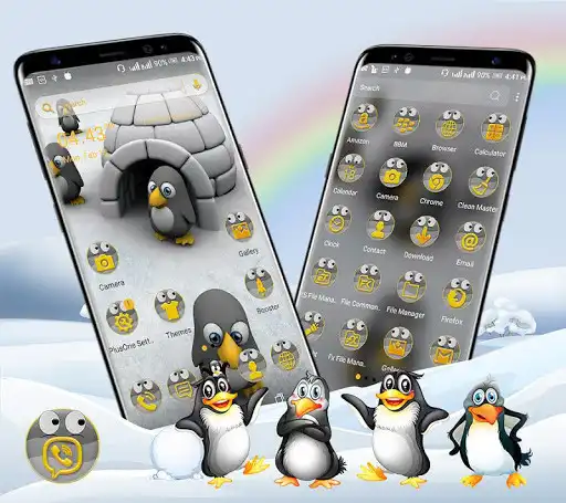 Play Cute Penguin Launcher Theme  and enjoy Cute Penguin Launcher Theme with UptoPlay