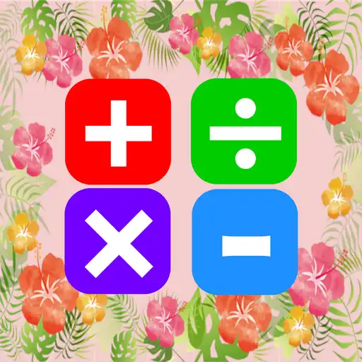 Play Cute Personalized Calculator - Flower Garden APK