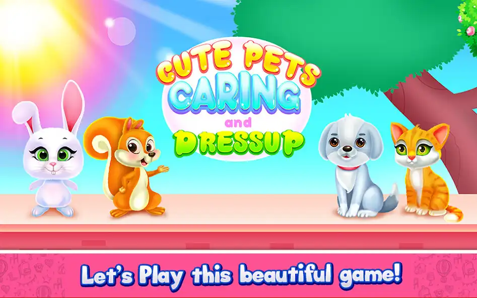 Play Cute Pets Caring and Dressup  and enjoy Cute Pets Caring and Dressup with UptoPlay