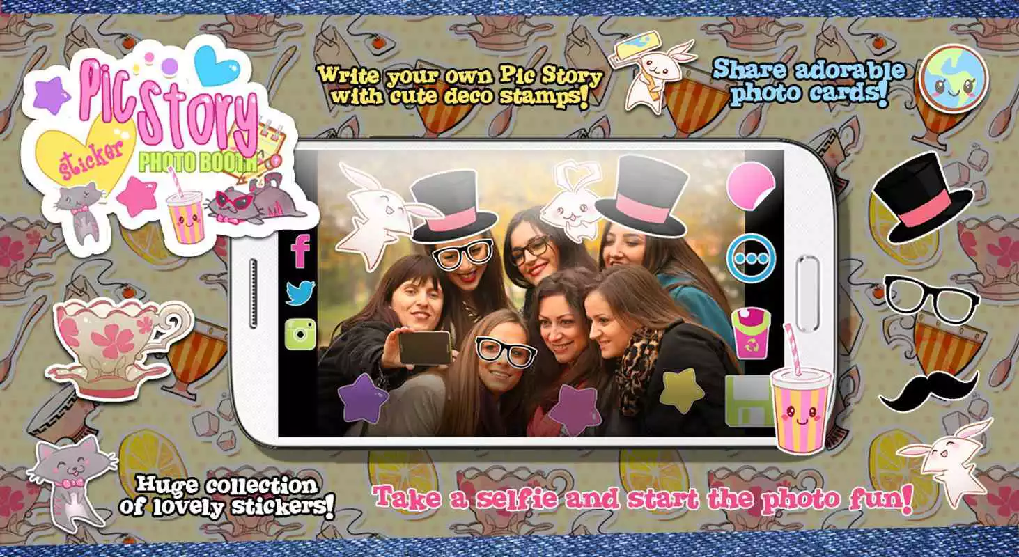 Play Cute Pic Sticker Photo Studio