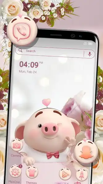 Play Cute Piggy Launcher Theme  and enjoy Cute Piggy Launcher Theme with UptoPlay