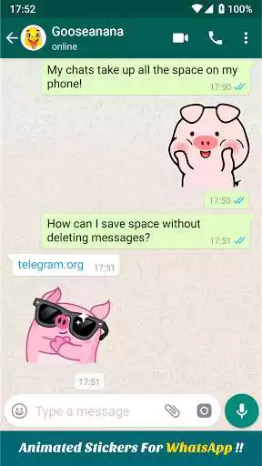 Play Cute Pigs Animated Stickers as an online game Cute Pigs Animated Stickers with UptoPlay