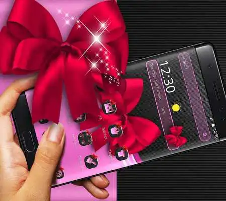 Play Cute Pink and Black Bowknot Theme Play Cute Pink and Black Bowknot Theme