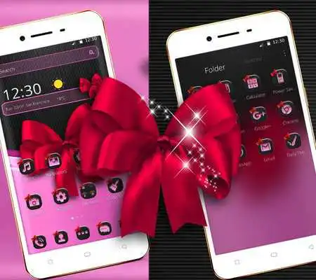 Play Cute Pink and Black Bowknot Theme Play Cute Pink and Black Bowknot Theme