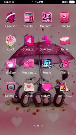 Play Cute Pink Bear Love Theme as an online game Cute Pink Bear Love Theme with UptoPlay