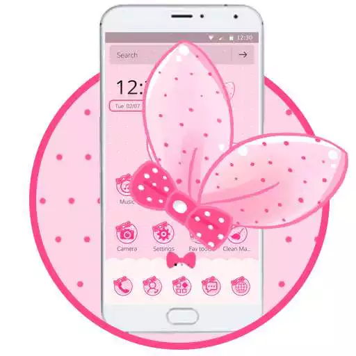 Free play online Cute Pink Bowknot Theme APK Free play online Cute Pink Bowknot Theme APK