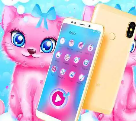 Play Cute Pink Cat Theme