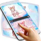 Free play online Cute Pink Keypad Theme APK