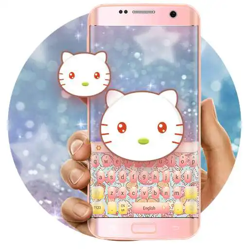 Free play online Cute Pink Kitty Keyboard APK