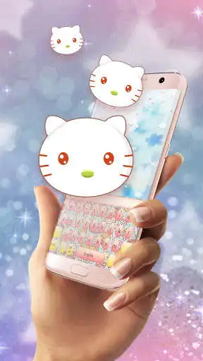 Play Cute Pink Kitty Keyboard