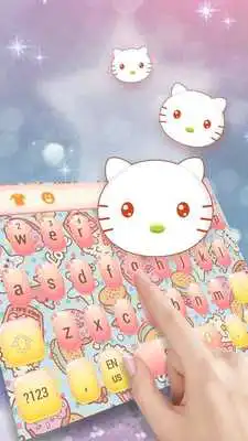 Play Cute Pink Kitty Keyboard