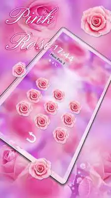 Play Cute Pink Romantic Rose Locker