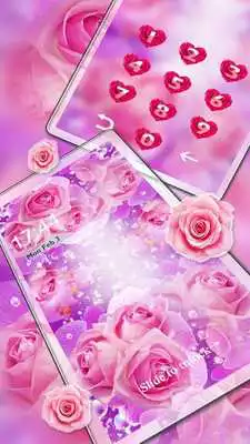 Play Cute Pink Romantic Rose Locker