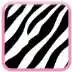 Free play online Cute Pink Zebra Keyboard Skin  APK