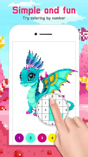 Play Cute Pixel Art Color by Number as an online game Cute Pixel Art Color by Number with UptoPlay