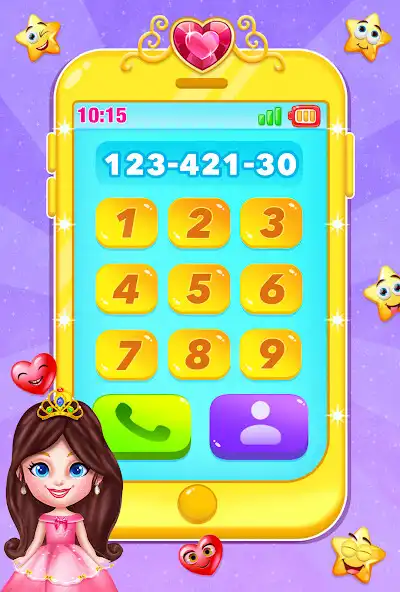 Play cute princess baby phone game  and enjoy cute princess baby phone game with UptoPlay
