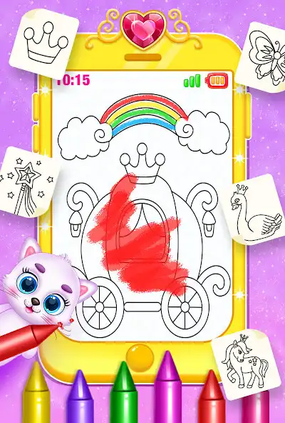 Play cute princess baby phone game as an online game cute princess baby phone game with UptoPlay