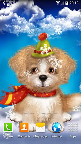 Play Cute Puppy Live Wallpaper