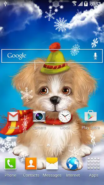 Play Cute Puppy Live Wallpaper