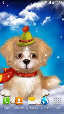 Play Cute Puppy Live Wallpaper