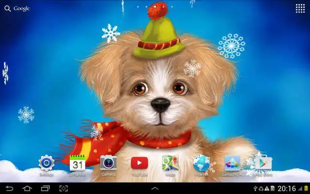 Play Cute Puppy Live Wallpaper