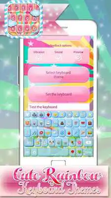 Play Cute Rainbow Keyboard Themes