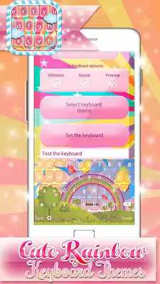 Play Cute Rainbow Keyboard Themes